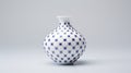 Japanese Porcelain Vase With Blue Diamond Pattern - 3d Model