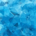 Blue White Light Polygonal Mosaic