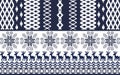 Blue and white Nordic Pattern