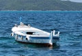 Old wood boat at a Adriatic sea, Croatia