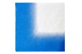 Blue white paper napkin isolated Royalty Free Stock Photo