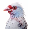 Blue And White Pigeon With Solarization Effect - Observational Photography