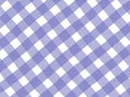 Blue and white plaid pattern on linen fabric Royalty Free Stock Photo