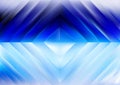 Blue and White Rhombuses Geometric Background