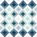 Blue And White Squares A Calm And Meditative Argyle Pattern Royalty Free Stock Photo