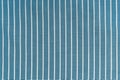 Blue white striped fabric texture background with copy space Royalty Free Stock Photo