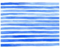 Blue and white stripes, watercolor