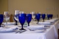 Table-setting with Blue & White Theme