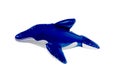 Blue and white toy dolphin Royalty Free Stock Photo