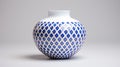 Geometric Pattern Blue Vase With Lensbaby Velvet 56mm F16 Style