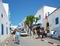 The blue and white village of Sidi Bou Said Royalty Free Stock Photo