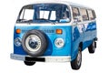 Blue And White Volkswagen Camper Van