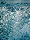 Blue white water bubbles in a pool Royalty Free Stock Photo