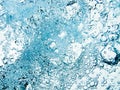 Blue white water bubbles in a pool Royalty Free Stock Photo