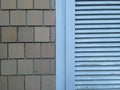 Blue window shutter Royalty Free Stock Photo