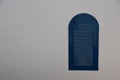 Blue window on white background Royalty Free Stock Photo
