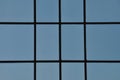 Blue windows abstract