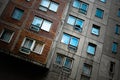 Blue Windows of a Berlin building Royalty Free Stock Photo