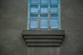 Blue windows. Royalty Free Stock Photo