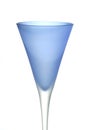 Blue wine glass Royalty Free Stock Photo