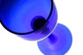 Blue wine glass Royalty Free Stock Photo