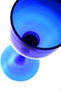 Blue wine glass Royalty Free Stock Photo