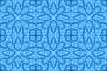 Blue winter art with icy seamless pattern Royalty Free Stock Photo