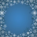 Winter Background with snowflakes for your own creations