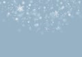 Blue Winter Background with snowflakes for your own creations