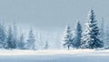 Blue Winter Chill Scene Royalty Free Stock Photo