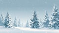 Blue Winter Chill Scene Royalty Free Stock Photo