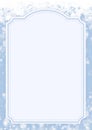 Blue winter holiday paper background