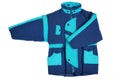 Blue winter jacket Royalty Free Stock Photo