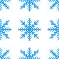 Blue winter seamless pattern, doodle elements for wrapping paper and textile Royalty Free Stock Photo