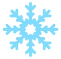 Blue Winter Snowflake For Your Design. Vector Illustration.