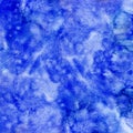 Blue winter watercolor texture. Hand painted decorative surface. Royalty Free Stock Photo