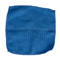 Blue wiping cloth for digital ecran on white background