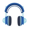 blue wireless headphone