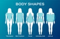 Blue Woman Body Shape Background Illustration