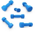 Blue Womens Light Weight Dumbbells