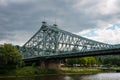 Blue wonder bridge in Loschwitz