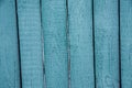 Blue, wooden boards, part of the old fence