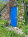 What mysteries lie behind the blue door? Royalty Free Stock Photo