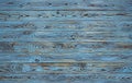 Blue wooden planks background, old and grunge blue colored wood texture