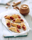 Puff pastry wrapped mini sausages