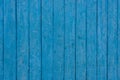 Blue wooden wall, old wood planks texture, abstract background Royalty Free Stock Photo