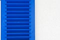 Blue wooden window shutter Royalty Free Stock Photo