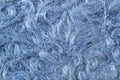 A blue wool cloth texture in a close up view Royalty Free Stock Photo