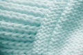 Blue wool knitted texture Royalty Free Stock Photo