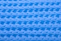 Blue wool knitted texture. Royalty Free Stock Photo